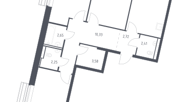 3-к. квартира, 77&nbsp;м²