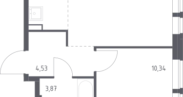 Студия, 36&nbsp;м²