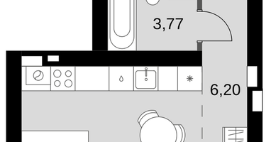 2-к. квартира, 55&nbsp;м²