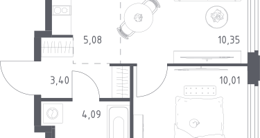 Студия, 32&nbsp;м²