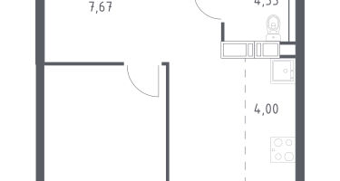 Студия, 37&nbsp;м²