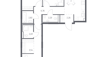 Студия, 73&nbsp;м²