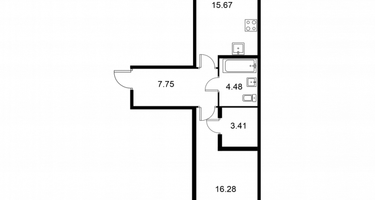 Студия, 47&nbsp;м²