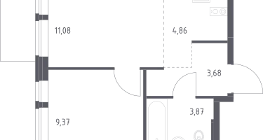 Студия, 32&nbsp;м²