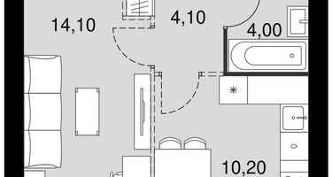 1-к. квартира, 32&nbsp;м²