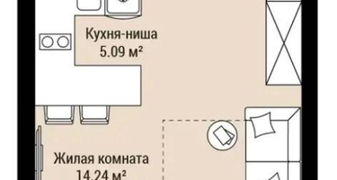1-к. квартира, 32,4&nbsp;м²
