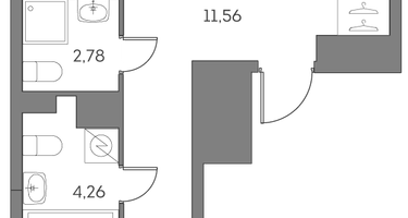2-к. квартира, 60 м²