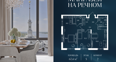 2-к. квартира, 67&nbsp;м²