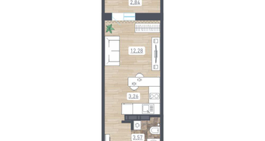 Студия, 23&nbsp;м²