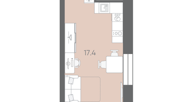 Студия, 23&nbsp;м²