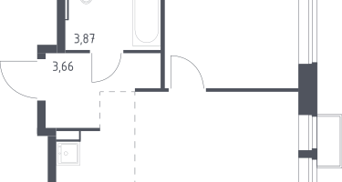 Студия, 32&nbsp;м²