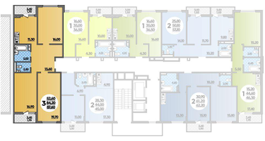 3-к. квартира, 87&nbsp;м²