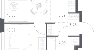 Студия, 32&nbsp;м²