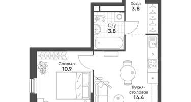 1-к. квартира, 32&nbsp;м²