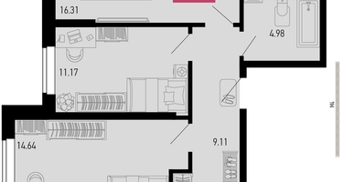 3-к. квартира, 76&nbsp;м²