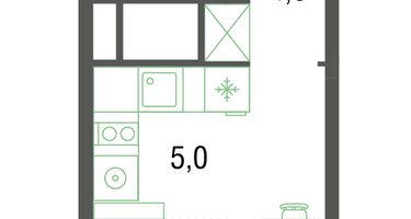 Студия, 21&nbsp;м²