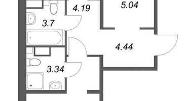 Студия, 55&nbsp;м²