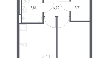 1-к. квартира, 32&nbsp;м²