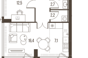 2-к. квартира, 88&nbsp;м²