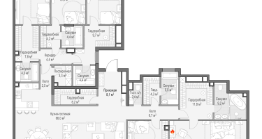 8-к. квартира, 255&nbsp;м²