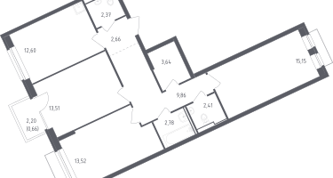 Студия, 65&nbsp;м²