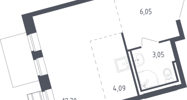 Студия, 25&nbsp;м²