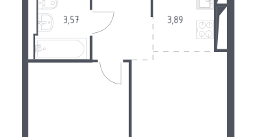 Студия, 33&nbsp;м²