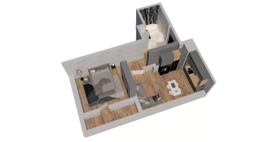 1-к. квартира, 36&nbsp;м²