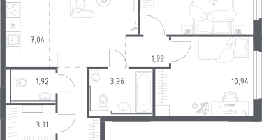 Студия, 60&nbsp;м²