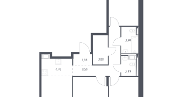 Студия, 75&nbsp;м²