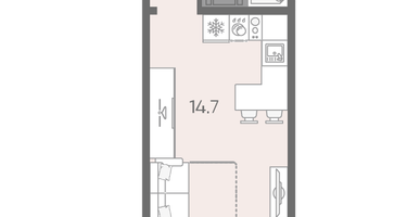Студия, 21&nbsp;м²