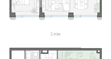 1-к. квартира, 107&nbsp;м²
