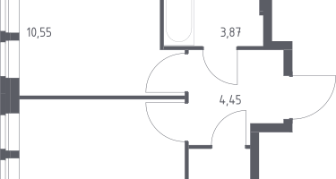 1-к. квартира, 31&nbsp;м²