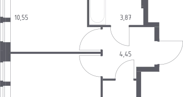 1-к. квартира, 31&nbsp;м²