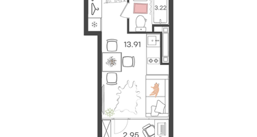 1-к. квартира, 20&nbsp;м²