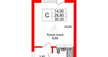 Студия, 30&nbsp;м²