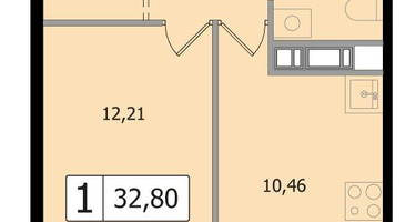 1-к. квартира, 32 м²