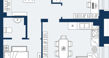 2-к. квартира, 60&nbsp;м²