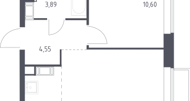 Студия, 37&nbsp;м²