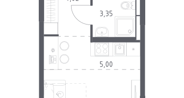 Студия, 22&nbsp;м²