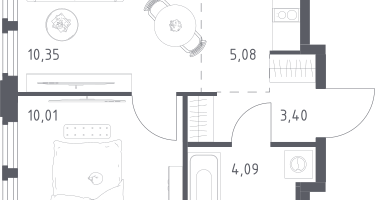 Студия, 32&nbsp;м²