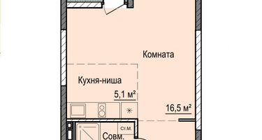 Студия, 31&nbsp;м²