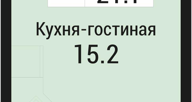 Студия, 21&nbsp;м²