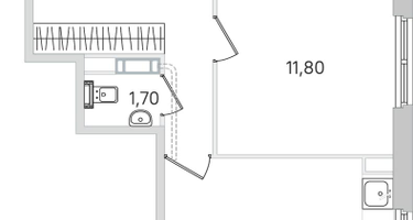 2-к. квартира, 57&nbsp;м²