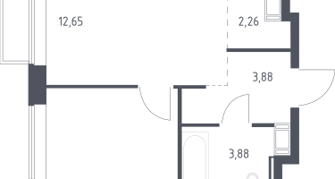 Студия, 32&nbsp;м²