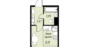 Студия, 22&nbsp;м²