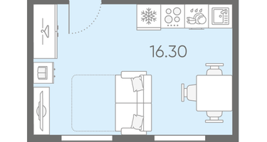 Студия, 23&nbsp;м²
