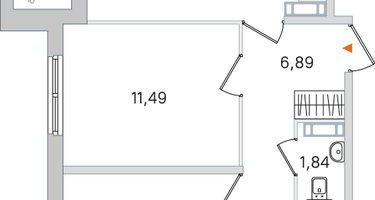 2-к. квартира, 52 м²