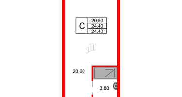 Студия, 24 м²
