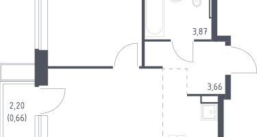 Студия, 33&nbsp;м²